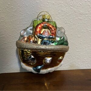 Noahs’s Ark Glass Ornament